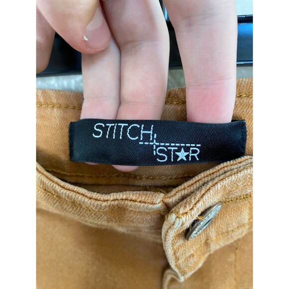 Stitch Star Womens Slim Fit Brown Ankle Pants 14 Cotton Blend - Picture 3 of 8